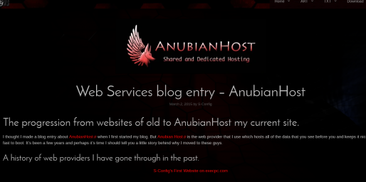Web Services blog entry &ndash; AnubianHost