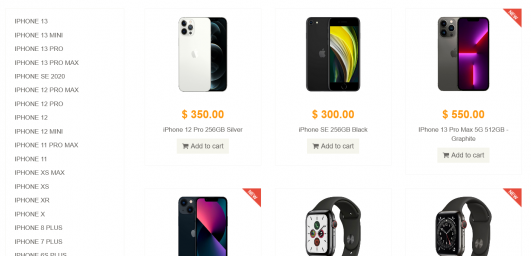 APPLE Store 
- Sale Apple products